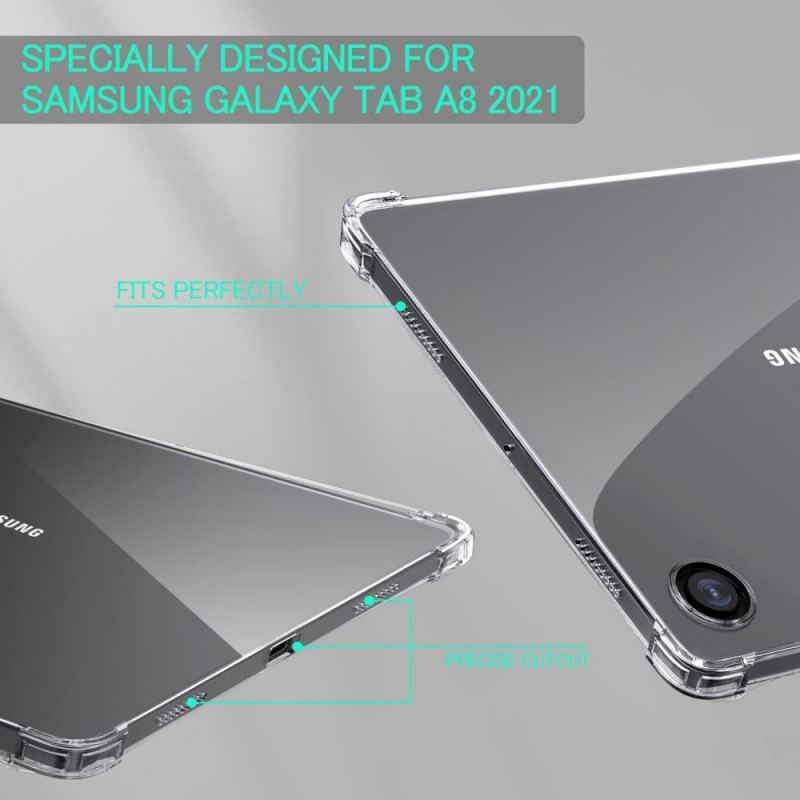 Capa De Celular Para Samsung Galaxy Tab A8 (2021) Silicone Transparente