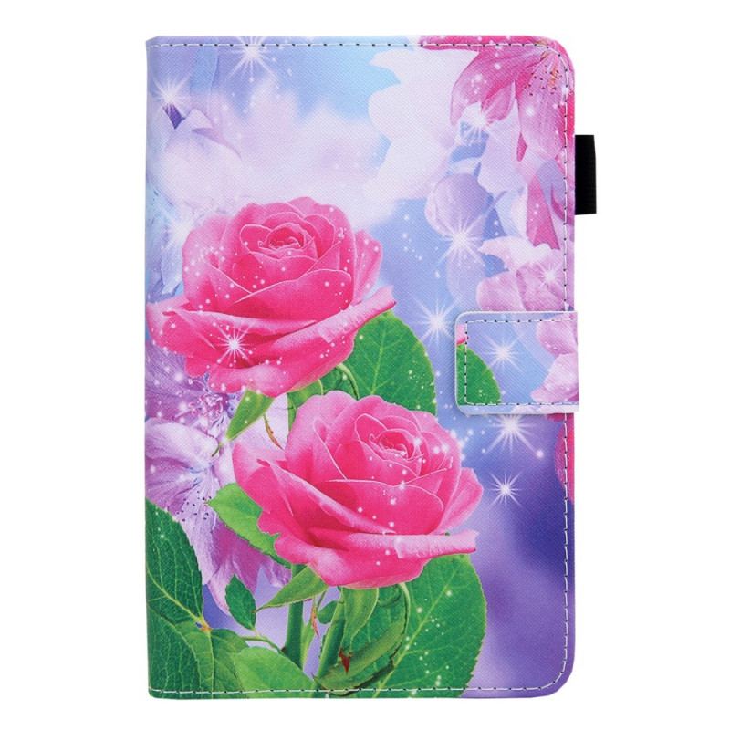 Capa De Couro Para Samsung Galaxy Tab A8 (2021) Flores Dos Sonhos