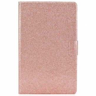 Capa De Couro Para Samsung Galaxy Tab A8 (2021) Glitter Cintilante