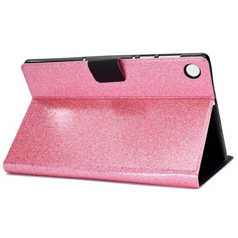 Capa De Couro Para Samsung Galaxy Tab A8 (2021) Glitter Cintilante