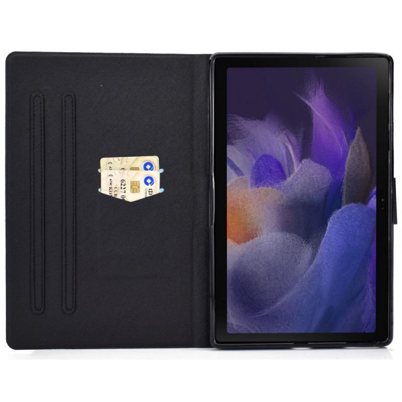 Capa De Couro Para Samsung Galaxy Tab A8 (2021) Lantejoulas Brilhantes