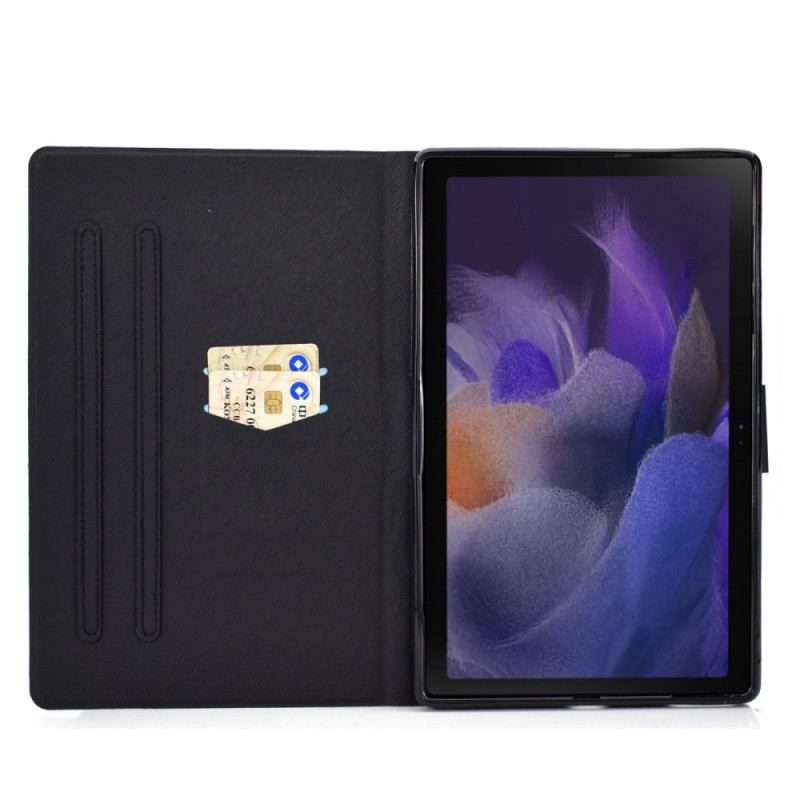 Capa De Couro Para Samsung Galaxy Tab A8 (2021) Notas Musicais