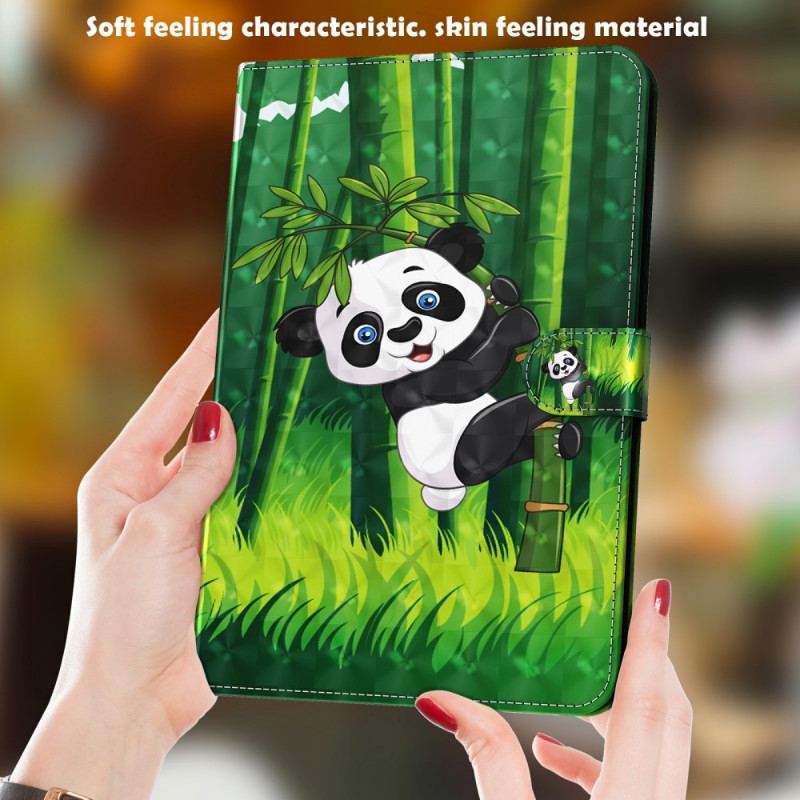 Capa De Couro Para Samsung Galaxy Tab A8 (2021) Panda