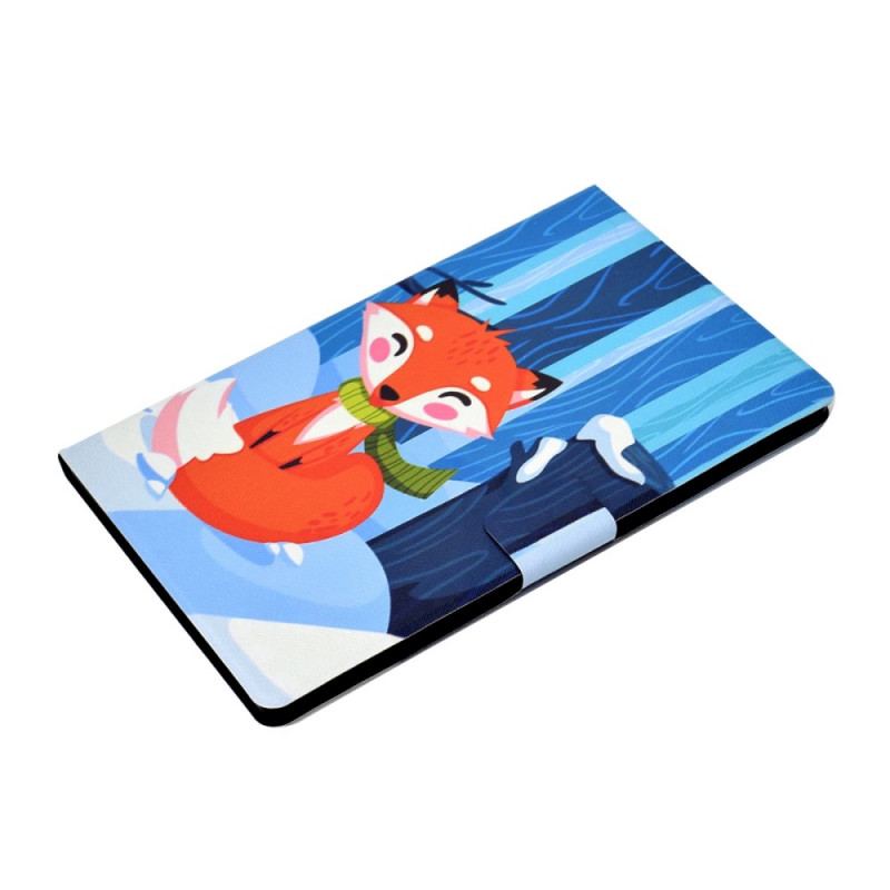 Capa De Couro Para Samsung Galaxy Tab A8 (2021) Raposa