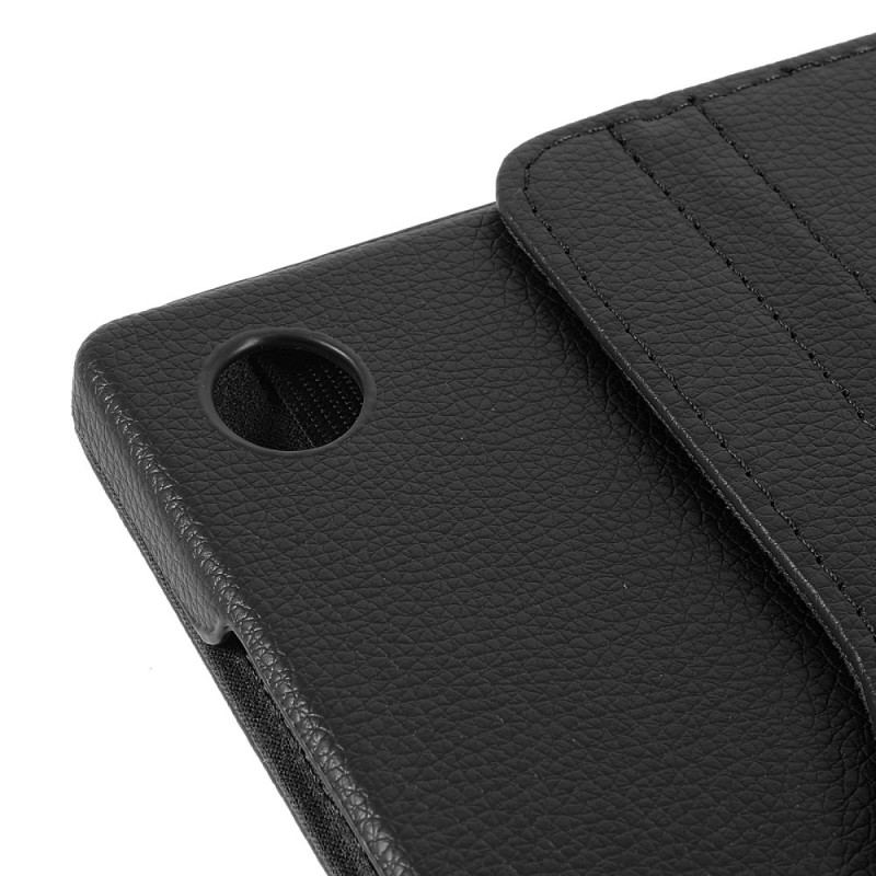 Capa Em Pele Para Samsung Galaxy Tab A8 (2021) Couro Sintético De Lichia Giratório Em 360°