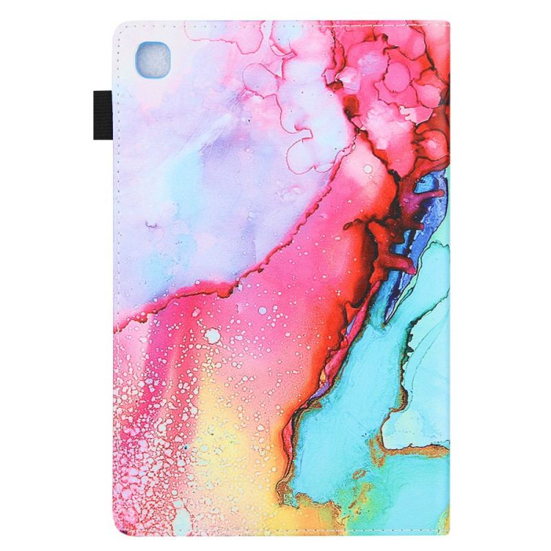 Capa Em Pele Para Samsung Galaxy Tab A8 (2021) Estilo De Mármore