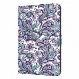 Capa Em Pele Para Samsung Galaxy Tab A8 (2021) Paisley