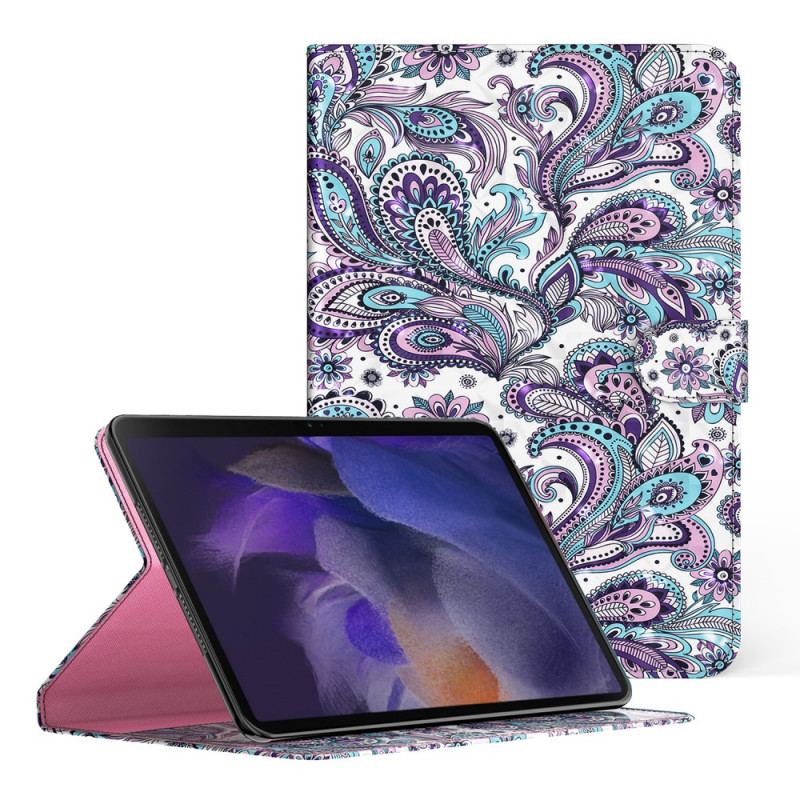 Capa Em Pele Para Samsung Galaxy Tab A8 (2021) Paisley