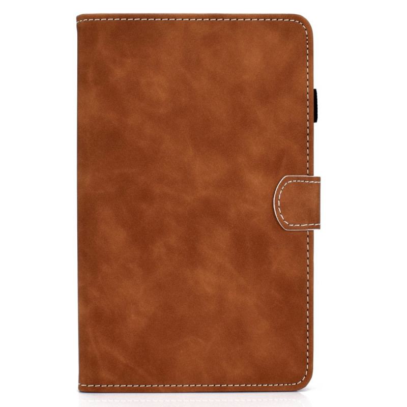 Capa Flip Para Samsung Galaxy Tab A8 (2021) Efeito Couro Design Vintage