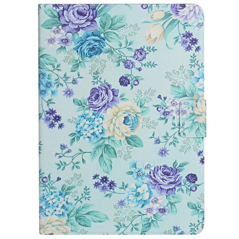 Capa Flip Para Samsung Galaxy Tab A8 (2021) Flores Flores Flores