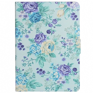 Capa Flip Para Samsung Galaxy Tab A8 (2021) Flores Flores Flores