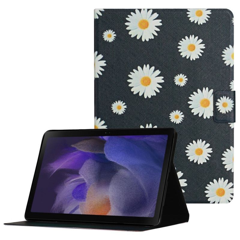 Capa Flip Para Samsung Galaxy Tab A8 (2021) Flores Flores Flores