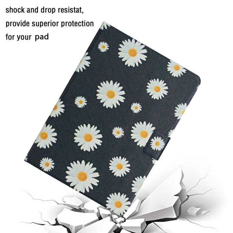 Capa Flip Para Samsung Galaxy Tab A8 (2021) Flores Flores Flores