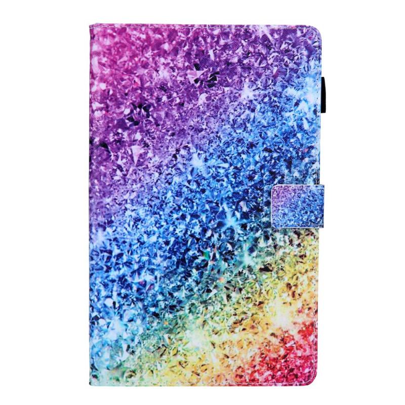 Capa Flip Para Samsung Galaxy Tab A8 (2021) Lantejoulas Brilhantes