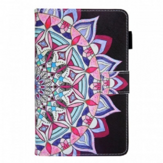 Capa Flip Para Samsung Galaxy Tab A8 (2021) Mandala Gráfica