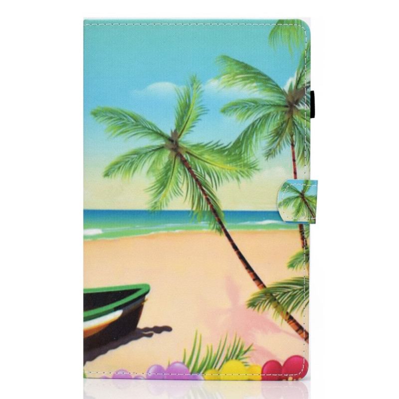 Capa Flip Para Samsung Galaxy Tab A8 (2021) Praia