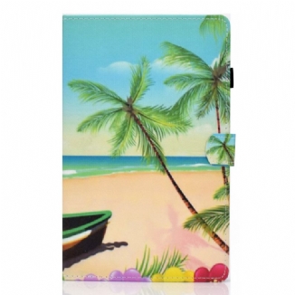 Capa Flip Para Samsung Galaxy Tab A8 (2021) Praia