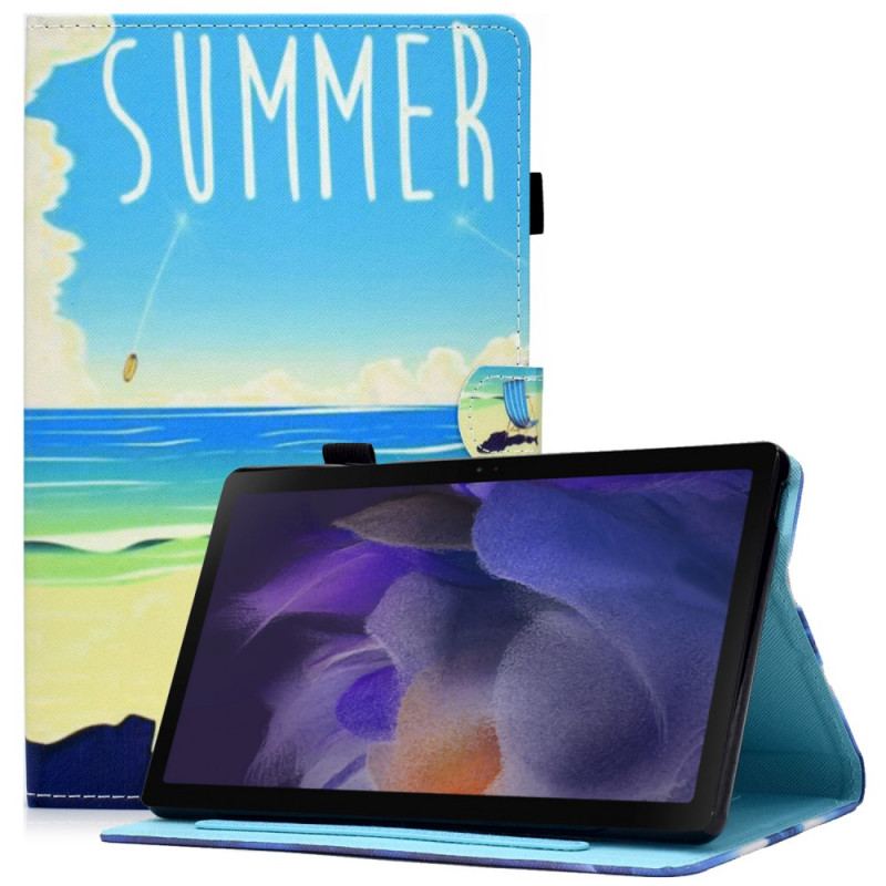 Capa Flip Para Samsung Galaxy Tab A8 (2021) Praia