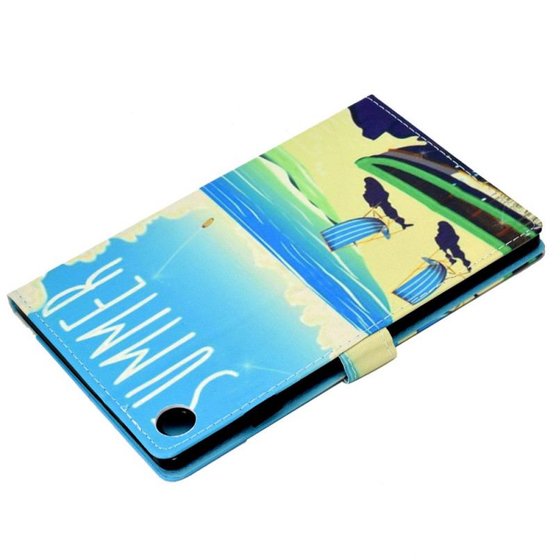 Capa Flip Para Samsung Galaxy Tab A8 (2021) Praia