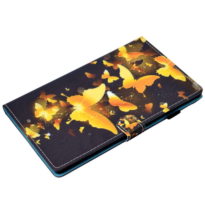 Capa Folio Para Samsung Galaxy Tab A8 (2021) Borboletas Únicas