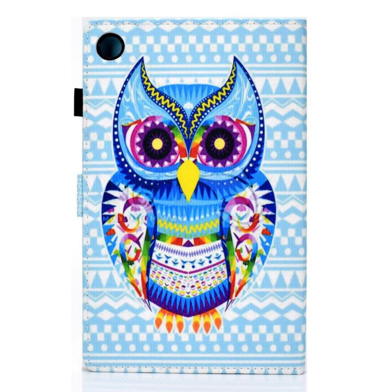 Capa Folio Para Samsung Galaxy Tab A8 (2021) Coruja Tribal