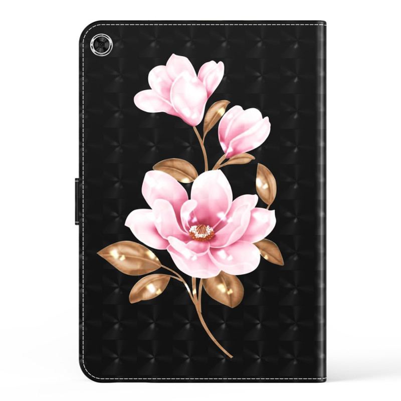 Capa Folio Para Samsung Galaxy Tab A8 (2021) Flores De Árvores De Imitação De Couro