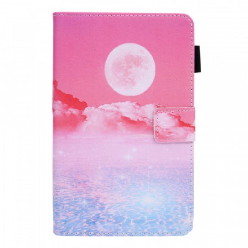 Capa Folio Para Samsung Galaxy Tab A8 (2021) Paisagem De Sonho