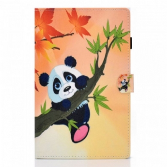 Capa Folio Para Samsung Galaxy Tab A8 (2021) Panda Fofo