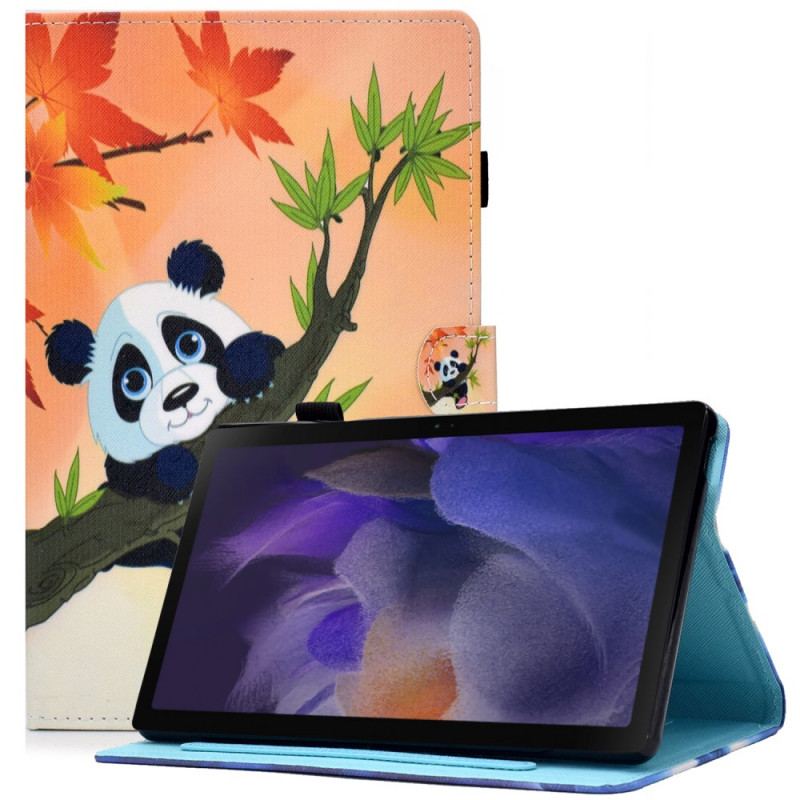 Capa Folio Para Samsung Galaxy Tab A8 (2021) Panda Fofo