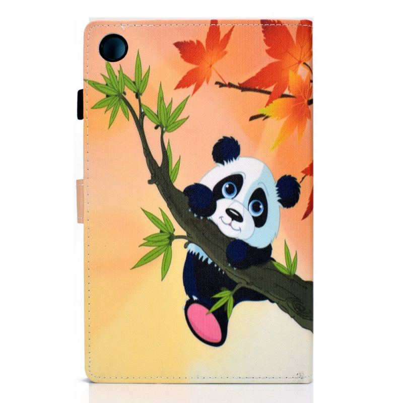 Capa Folio Para Samsung Galaxy Tab A8 (2021) Panda Fofo