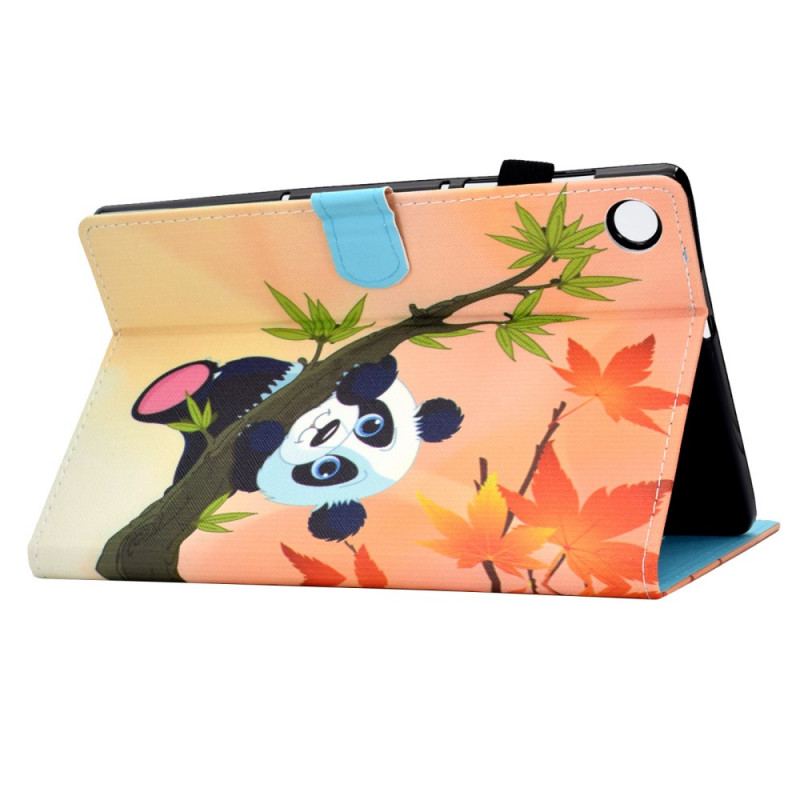 Capa Folio Para Samsung Galaxy Tab A8 (2021) Panda Fofo