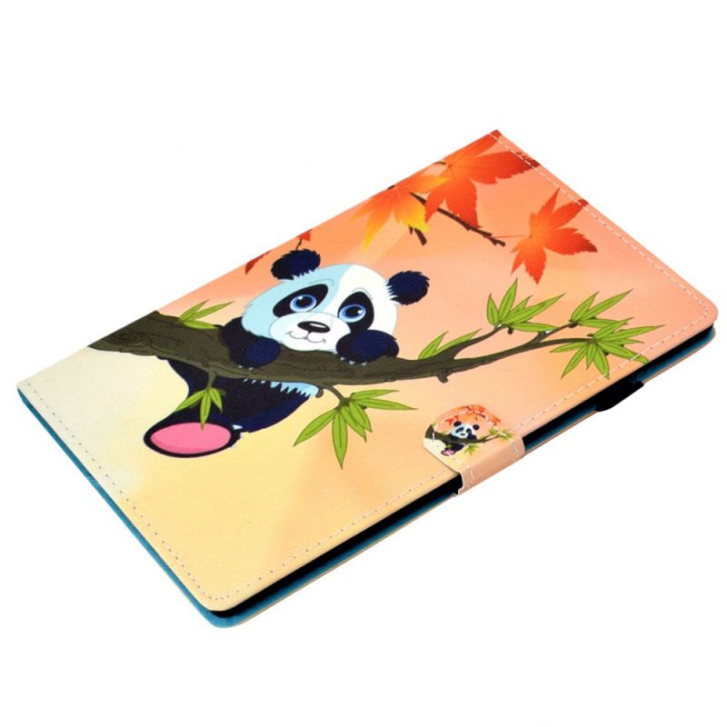 Capa Folio Para Samsung Galaxy Tab A8 (2021) Panda Fofo