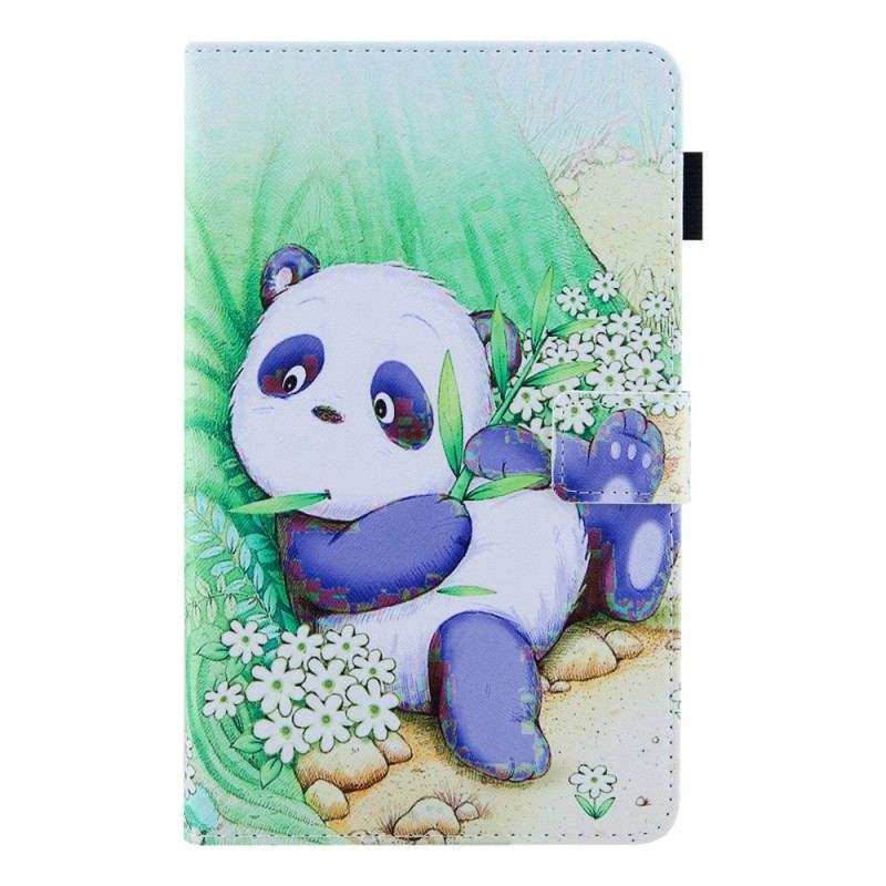 Capa Folio Para Samsung Galaxy Tab A8 (2021) Panda Fofo