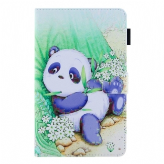 Capa Folio Para Samsung Galaxy Tab A8 (2021) Panda Fofo