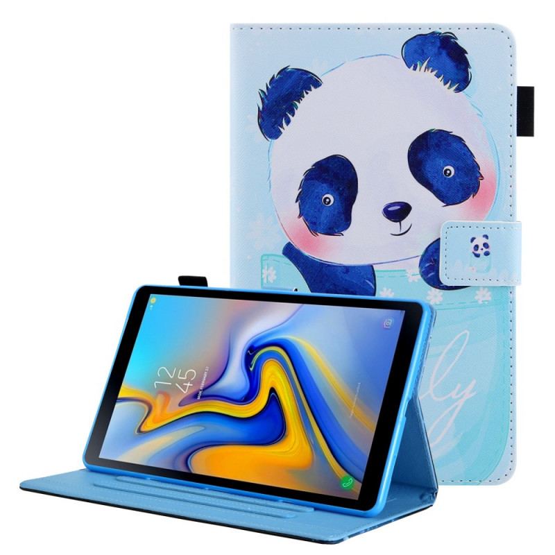 Capa Folio Para Samsung Galaxy Tab A8 (2021) Panda Fofo