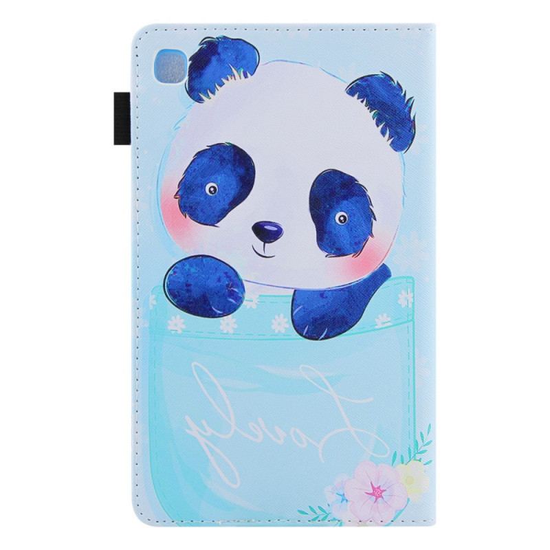 Capa Folio Para Samsung Galaxy Tab A8 (2021) Panda Fofo