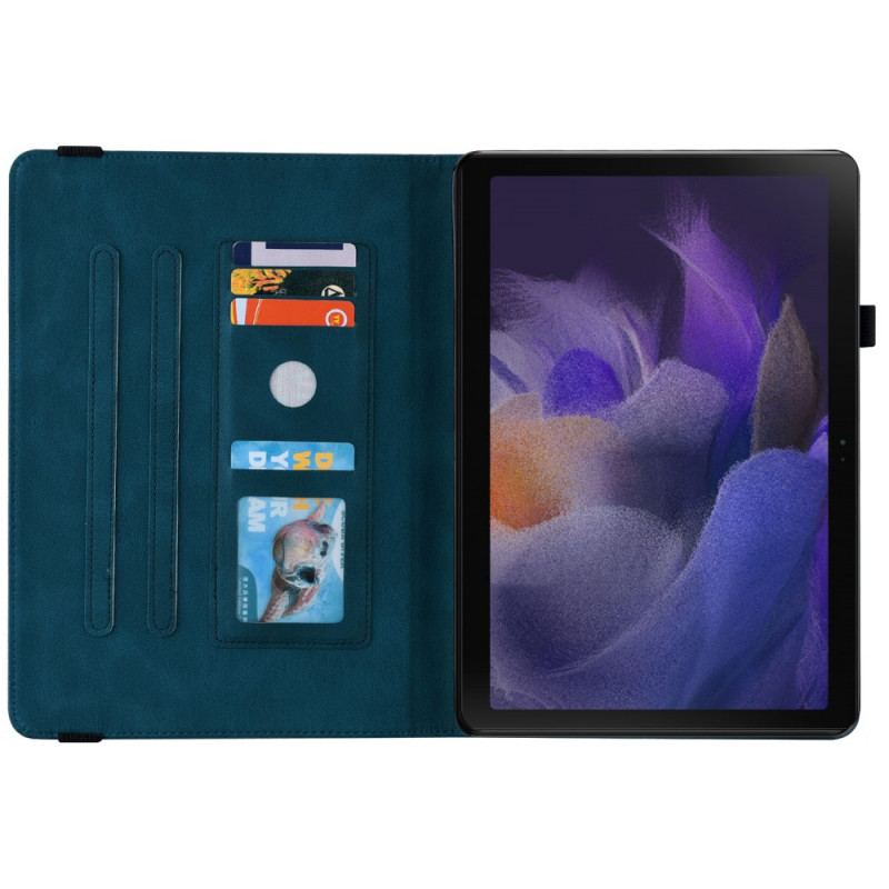 Capa Para Samsung Galaxy Tab A8 (2021) Padrão Impresso Borboletas