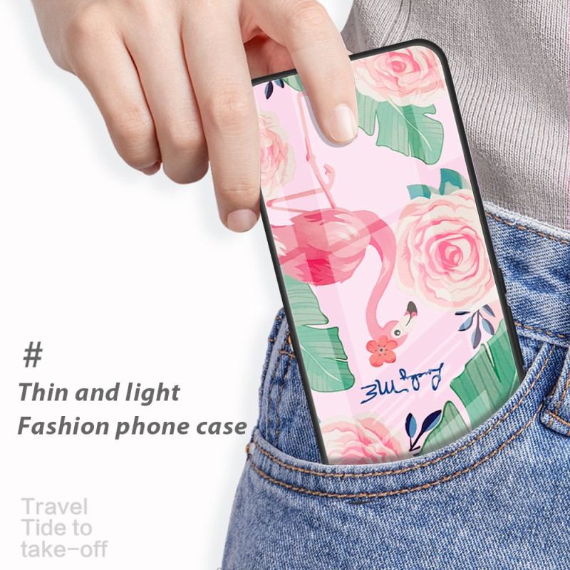 Capa De Celular Para iPhone 15 Plus Amo Flores Rosa