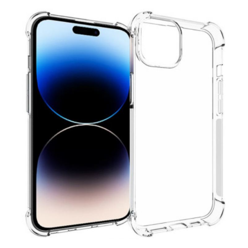 Capa De Celular Para iPhone 15 Plus Cantos Reforçados Transparentes