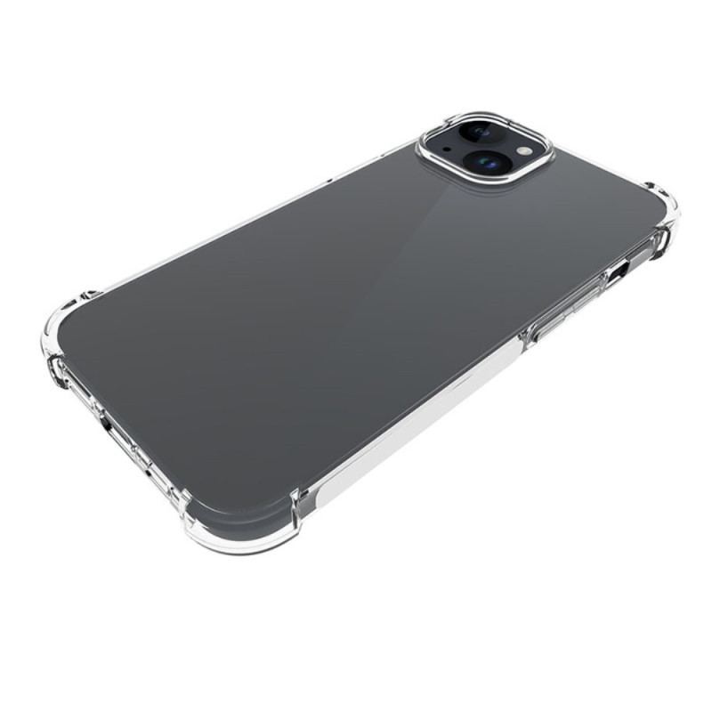 Capa De Celular Para iPhone 15 Plus Cantos Reforçados Transparentes