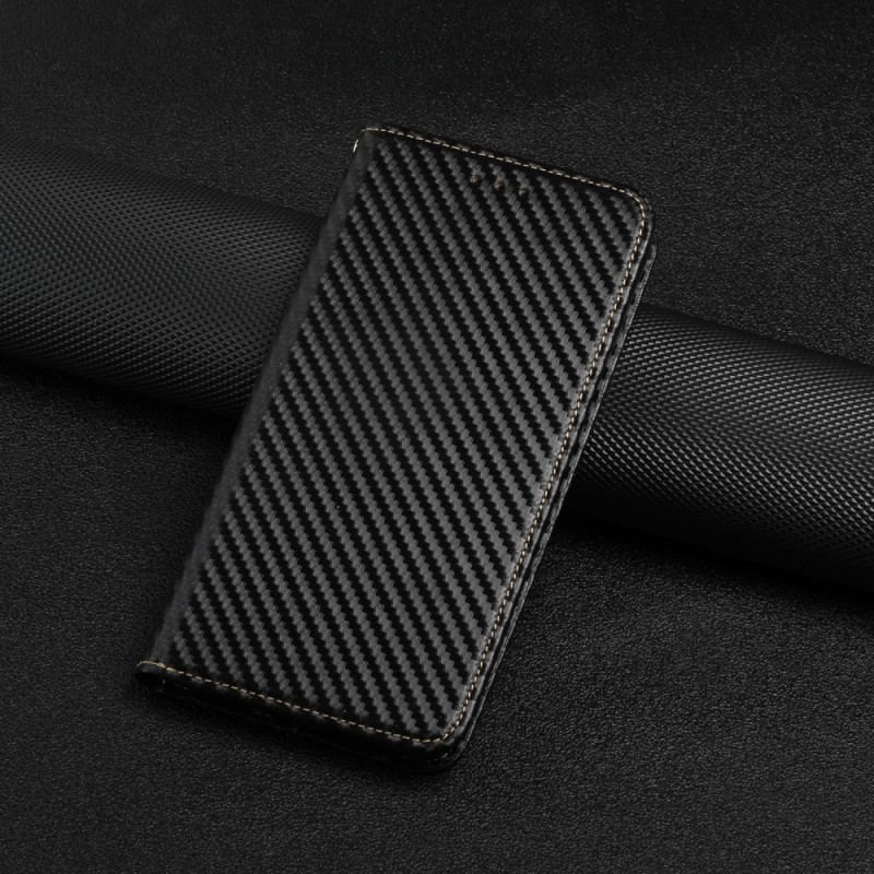 Capa De Celular Para iPhone 15 Plus De Cordão Flip Correia De Fibra De Carbono