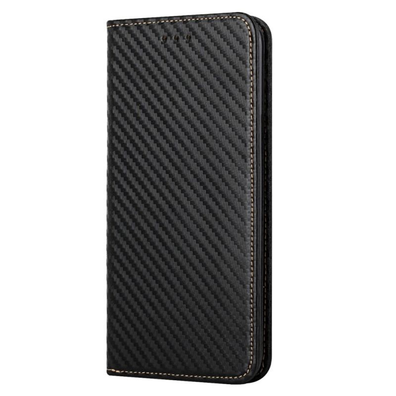 Capa De Celular Para iPhone 15 Plus De Cordão Flip Correia De Fibra De Carbono