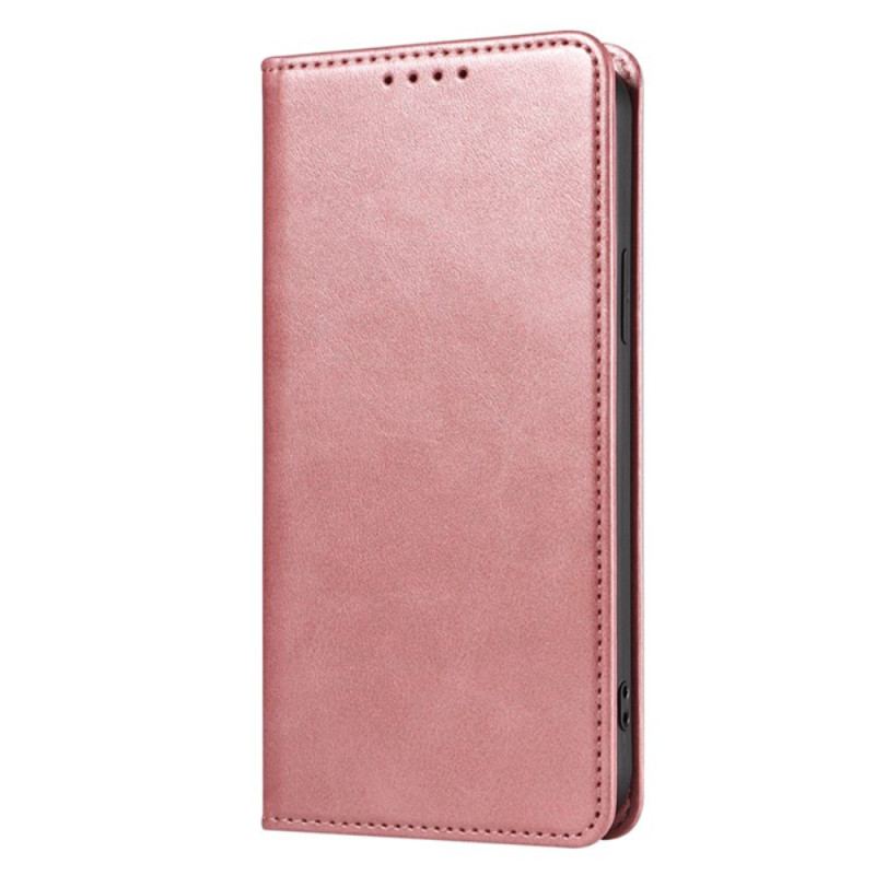 Capa De Celular Para iPhone 15 Plus Flip Efeito Couro Clássico