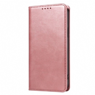 Capa De Celular Para iPhone 15 Plus Flip Efeito Couro Clássico