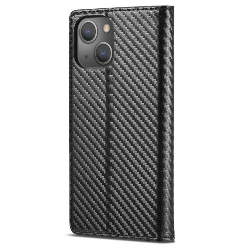 Capa De Celular Para iPhone 15 Plus Flip Fibra De Carbono Lc.imeeke