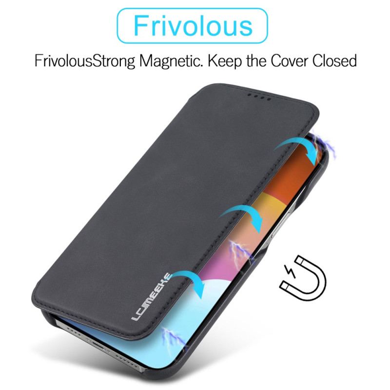 Capa De Celular Para iPhone 15 Plus Flip Imitação De Couro Lc.imeeke