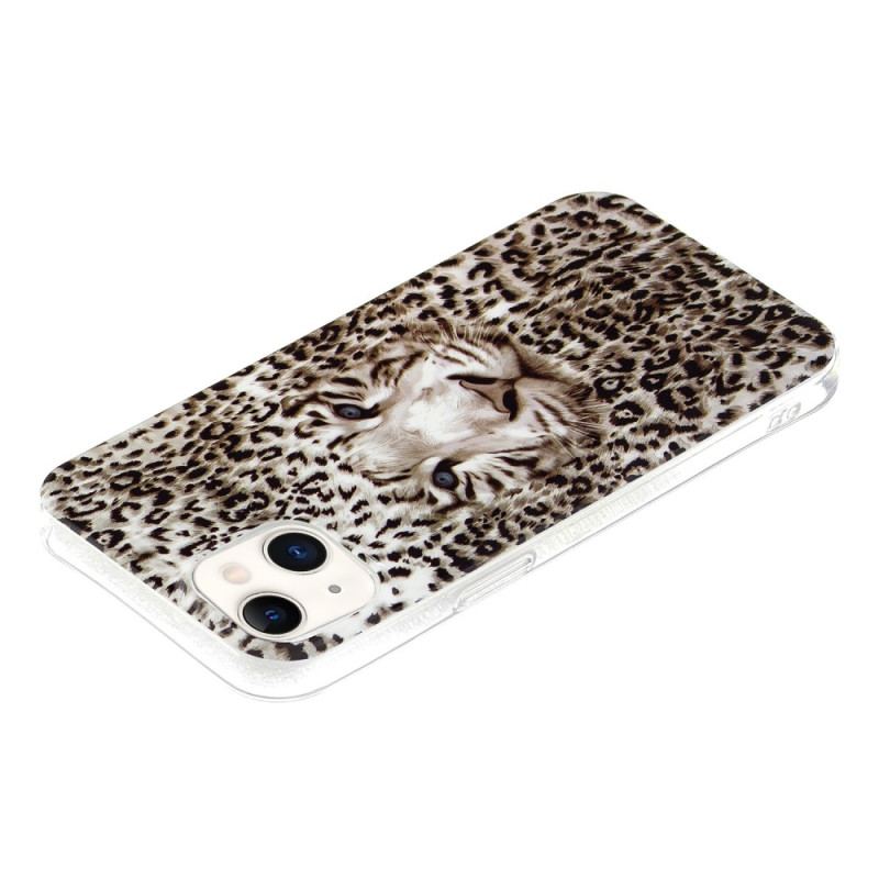 Capa De Celular Para iPhone 15 Plus Leopardo Fluorescente