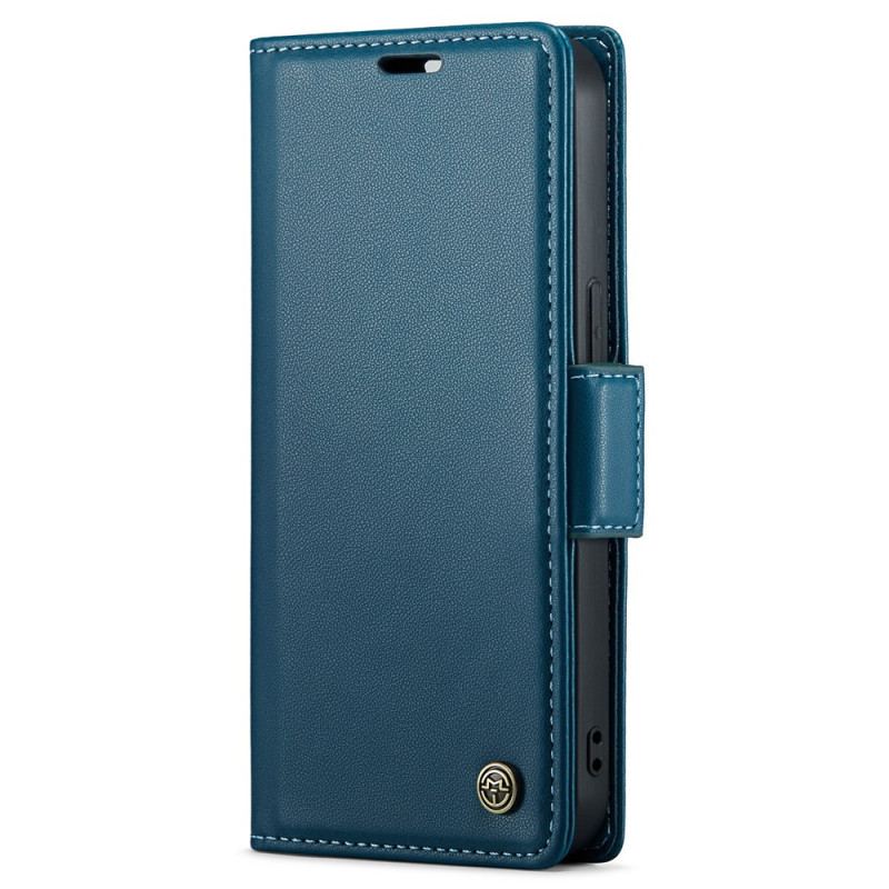 Capa De Couro Para iPhone 15 Plus Estilo Couro Caseme