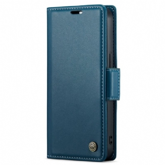 Capa De Couro Para iPhone 15 Plus Estilo Couro Caseme