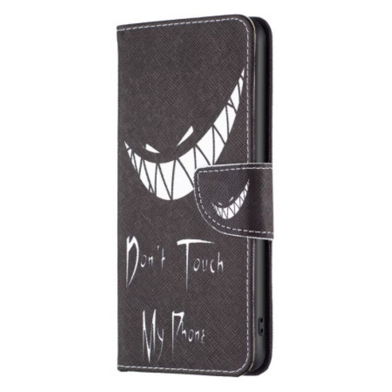 Capa De Couro Para iPhone 15 Plus Telefone Maligno